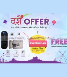 Dashain Deal Smart Door Lock + Free Installation