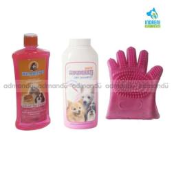 Bearing Shampoo Bath Gloves with Dry Shampoo (Tihar Package)