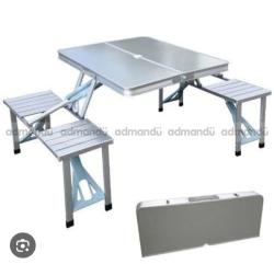 Aluminum picnic table 