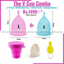 Menstrual cup combo set 2 pc