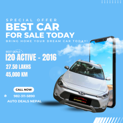 Hyundai i20 Active 2016, 45,000 KM for SALE / EXCHANGE