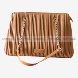 Chrisbella Elegant Handbags for Women Stylish Ladies Bag -Brown