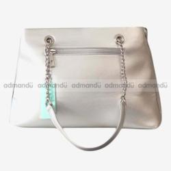 Chrisbella Elegant Handbags for Women Stylish Ladies Bag -Silver