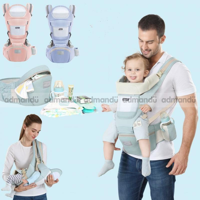 Hip Seat Baby Carrier for Newborns, Infants and Toddlers, 6 in 1 Fron