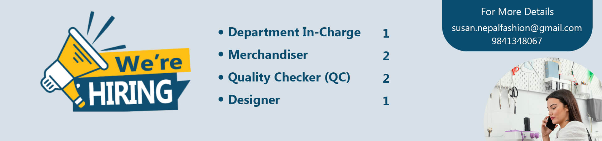 Nepal Fashion Vacancy Announcement
